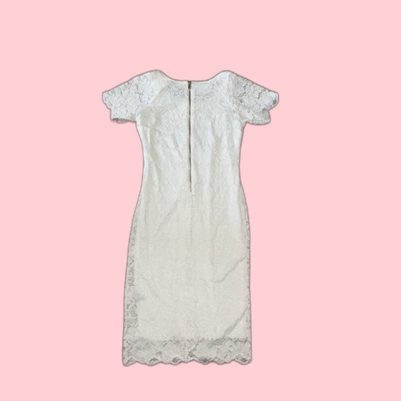 White Lace Dress Size 10 - Picture 2 of 5